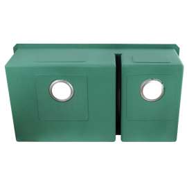 Diamond Stainless Steel 36-in Undermount Kitchen Sink