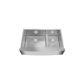 Diamond 36in x 22in 16 Gauge Undermount Double Bowl Farmhouse Kitchen Sink