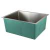 23.5-in x 18.5-in x 10-in 14 Gauge Single Bowl, Undermount Stainless Steel Kitchen Sink