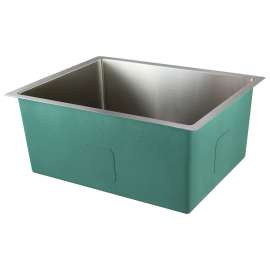 23.5-in x 18.5-in x 10-in 16 Gauge Single Bowl, Undermount Stainless Steel Kitchen Sink