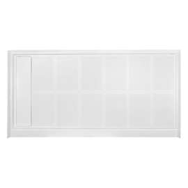 Linear 60-in x 30-in Rectangular Alcove Shower Base with Left Hand Drain - In Multiple Colors