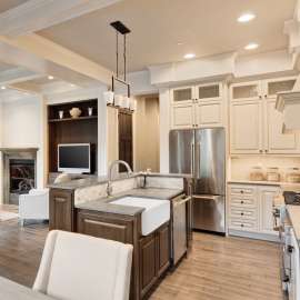 Porter 24in x 18in Undermount Single Bowl Farmhouse Fireclay Kitchen Sink, In White