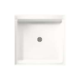 Solid Surface 36-in x 72-in Alcove Shower Wall and Base Kit