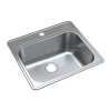 K-MTSB252212-1 Meridian Stainless Steel 25-in x 22-in x 12-in Laundry/Utility Sink Kit with 1-Hole in Brushed Finish