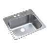 K-MTSB252212-ML2 Meridian Stainless Steel 25-in x 22-in x 12-in Laundry/Utility Sink Kit with 2-Hole in Brushed Finish