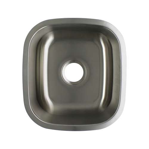 16.5-in x 18-in x 9-in 16 Gauge Single Bowl, Undermount Stainless Steel Kitchen Sink