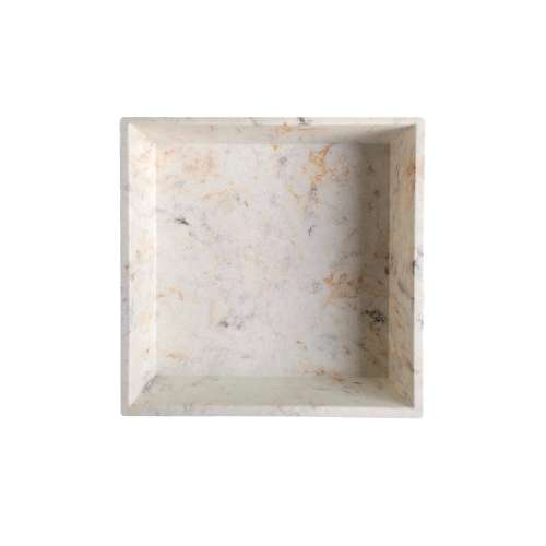 SSP1414-48 SaraMar 14-in x 14-in Storage Pod, Biscotti Marble