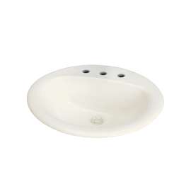 TL-1558 Akron Vitreous China Drop-in Lavatory with 8-in Centerset