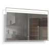 39.37 X 1.18 X 23.62 LED-Backlit Contemporary Mirror with Touch Sensor