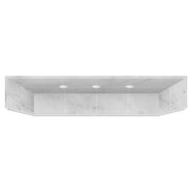 Solid Surface 63-in x 12.75-in Shower Dome