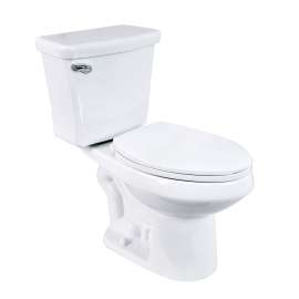 TBT-527-01 Christopher 2-Piece 1.6/1.0 GPF Dual Flush Elongated Toilet Without Toilet Seat, White