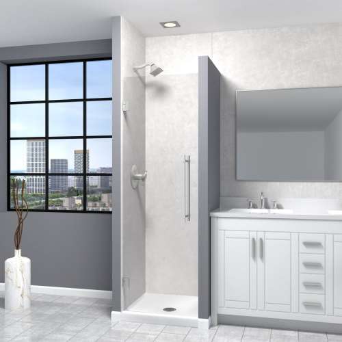 Elizabeth 26-in W x 76-in H Hinged Shower Door