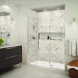 EHTF69277610C-T-PC Elizabeth 69-in W x 76-in H Hinged Shower Door in Polished Chrome with Clear Glass