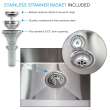 EWS-2422S 24-in W x 22.1-in D x 35.2-in H Stainless Steel Laundry Sink and Wash Stand, Brushed Stainless
