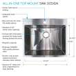 EWS-2822S-MB 28-in W x 22.1-in D x 35.2-in H Stainless Steel Laundry Sink and Wash Stand, Matte Black