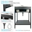 EWS-2822S-MB 28-in W x 22.1-in D x 35.2-in H Stainless Steel Laundry Sink and Wash Stand, Matte Black