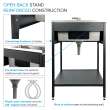 K-EWS-2422S-MB  24-in W x 22.1-in D x 35.2-in H Laundry Sink/Wash Stand All-in-One Kit, Matte Black