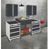 K-EWS-2822S-MB 28-in W x 22.1-in D x 35.2-in H Laundry Sink/Wash Stand All-in-One Kit, Matte Black
