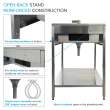 K-EWS-2422S 24-in W x 22.1-in D x 35.2-in H Laundry Sink/Wash Stand All-in-One Kit, Brushed Stainless