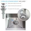 K-EWS-2422S 24-in W x 22.1-in D x 35.2-in H Laundry Sink/Wash Stand All-in-One Kit, Brushed Stainless