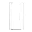 RDPD4276108C-BS Rynolds Duo 42-in x 76-in Pivot Shower Door With 5/16-in Clear Glass And Sabrina Double-Sided Handles, Brushed Stainless