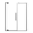 RDPD6076108C-MB Rynolds Duo 60-in x 76-in Pivot Shower Door With 5/16-in Clear Glass And Sabrina Double-Sided Handles, Matte Black
