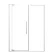 RDPD6676108C-PC Rynolds Duo 66-in x 76-in Pivot Shower Door With 5/16-in Clear Glass And Sabrina Double-Sided Handles, Polished Chrome