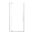 RPD3676108C-BS Rynolds 36-in x 76-in Pivot Shower Door With 5/16-in Clear Glass And Sampson Double-Sided Handles, Brushed Stainless