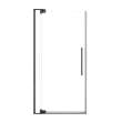 RPD3676108C-MB Rynolds 36-in x 76-in Pivot Shower Door With 5/16-in Clear Glass And Sampson Double-Sided Handles, Matte Black
