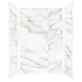 Transolid TWK604896-KI80H Titan 64-in x 48-in x 96-in Shower Wall Trimmable Kit, Summit Gold (Honed)