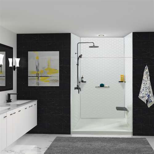 K-SS17-SSC-MB 3-Piece Shower Shelf Kit, Matte Black