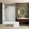 BWK603696-72 Bravastone 60-In X 36-In X 96-In Glue To Wall 3-Piece Shower Wall Kit, Gilded Stream