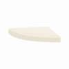 15-in x 15-in x 3-in Solid Surface Curved Corner Shower Seat, Cameo/Biscuit, CCS1515-02