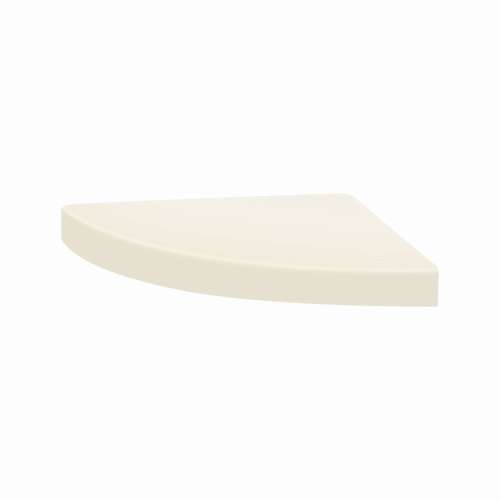 15-in x 15-in x 3-in Solid Surface Curved Corner Shower Seat, Cameo/Biscuit, CCS1515-02