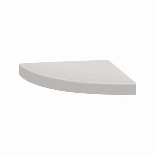 15-in x 15-in x 3-in Solid Surface Curved Corner Shower Seat, Grey, CCS1515-39