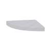 15-in x 15-in x 3-in Solid Surface Curved Corner Shower Seat, Arctic Etch, CCS1515-71