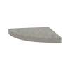 15-in x 15-in x 3-in Solid Surface Curved Corner Shower Seat, Smoked Mist, CCS1515-73