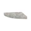 15-in x 15-in x 3-in Solid Surface Curved Corner Shower Seat, Stone Hearth, CCS1515-74