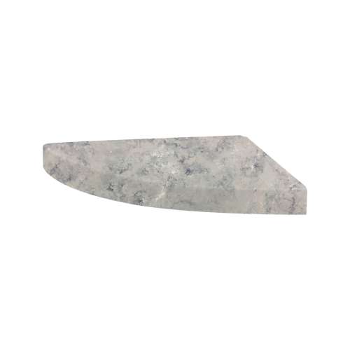 15-in x 15-in x 3-in Solid Surface Curved Corner Shower Seat, Stone Hearth, CCS1515-74