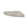 15-in x 15-in x 3-in Solid Surface Curved Corner Shower Seat, Desert Suede, CCS1515-75