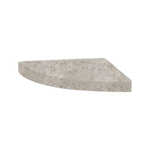 15-in x 15-in x 3-in Solid Surface Curved Corner Shower Seat, Desert Suede, CCS1515-75