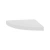 15-in x 15-in x 3-in Solid Surface Curved Corner Shower Seat, Pure White, CCS1515-PW11