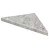 9-in x 9-in x 1-in Solid Surface Corner Shelf/Footrest With Stainless Steel Dowel Pins, Stone Hearth, CS99SS-74
