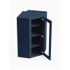 24 in. x 42 in. Ready to Assemble Easy Reach Wall Cabinet with Remington Frame Clear Glass Door, Navy Blue, DCW2442GD-RTA-FR01-NB-C
