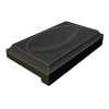 5-in x 3-in x 1-in Solid Surface Soap Dish, Black, ESD5-09