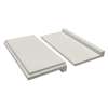 8-in x 4-in x 1-in Solid Surface Shower Shelf Kit, White, ESSK8-01
