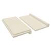8-in x 4-in x 1-in Solid Surface Shower Shelf Kit, Cameo/Biscuit, ESSK8-02