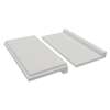 8-in x 4-in x 1-in Solid Surface Shower Shelf Kit, Grey, ESSK8-39