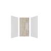 Expressions 36-in x 36-in x 72-in Glue to Wall 3-Piece Shower Kit, White / Sorento, EWK363672-3143