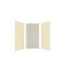 Expressions 36-in x 36-in x 72-in Glue to Wall 3-Piece Shower Kit, Cameo / Biscuit / Sea Fog, EWK363672-3244